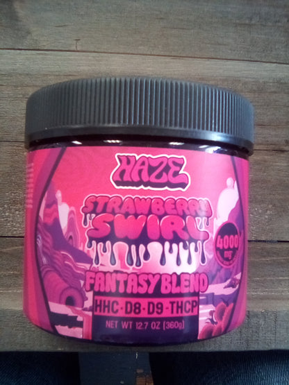 Haze strawberry swirl fantasy blend gummies