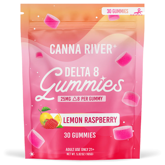 Canna River Delta 8 Gummies Lemon Raspberry