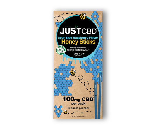 JUST CBD Sour Blue Rasberry Honey Sticks