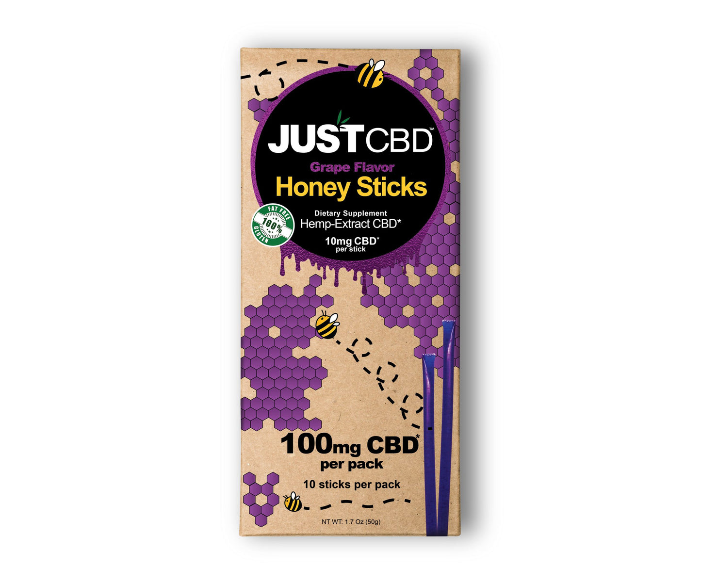 JUST CBD Grape Honey Sticks